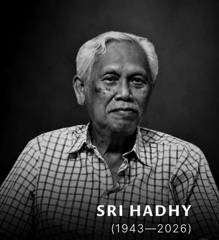 Maestro perupa Indonesia, Sri Hadhy, meninggal dunia di RSUD Pasar Minggu, Jakarta, Minggu (14/6/2026) pukul 11.20 WIB.